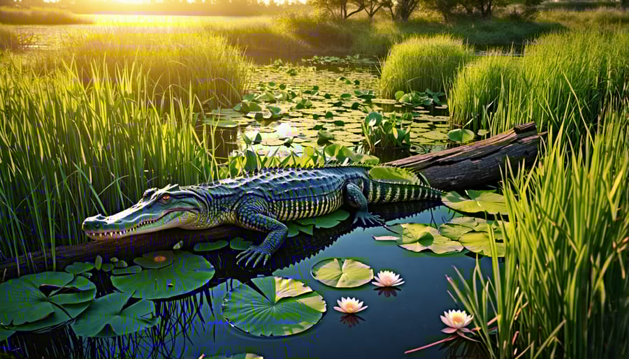American alligators play an important role as ecosystem engineers in wetland ecosystems