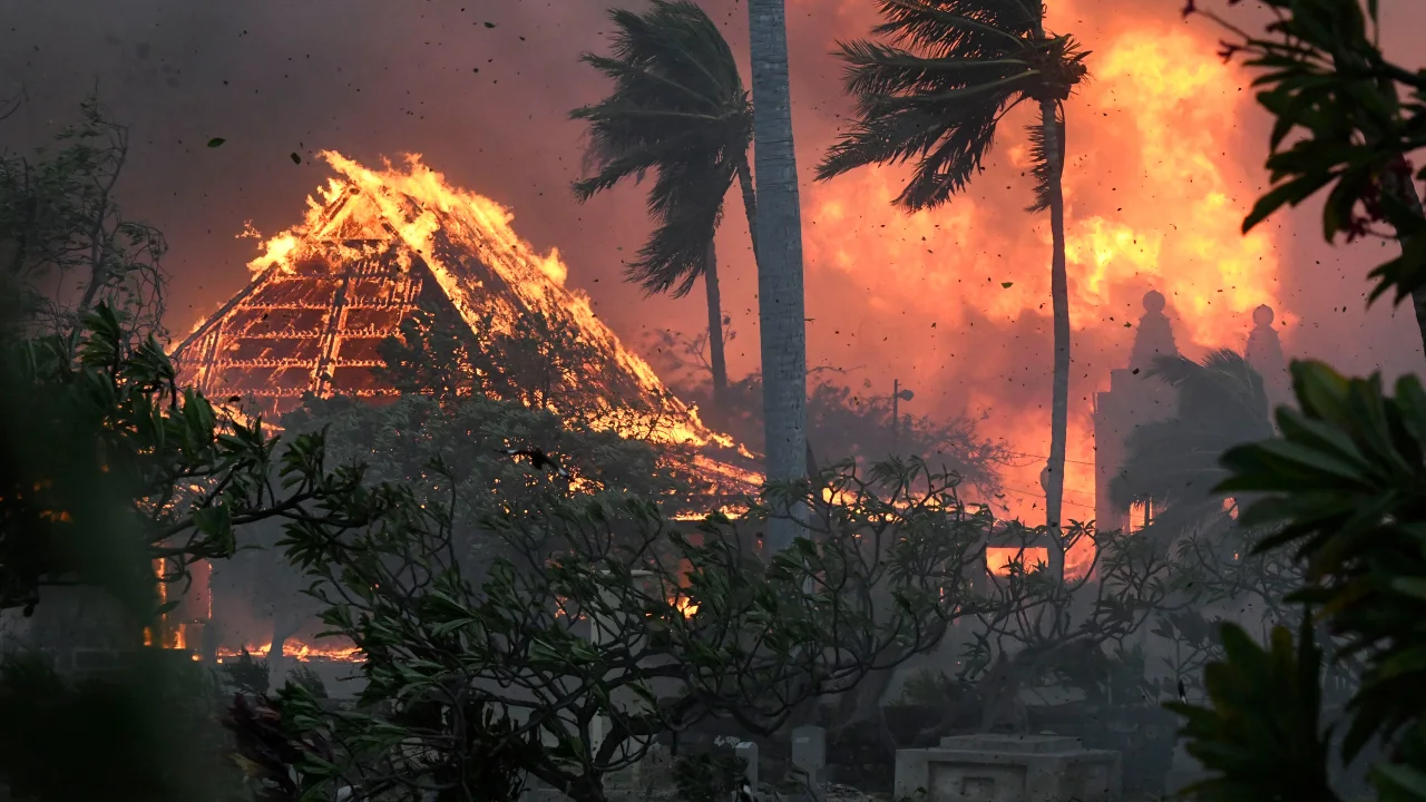 Hawaii wildfires, USA