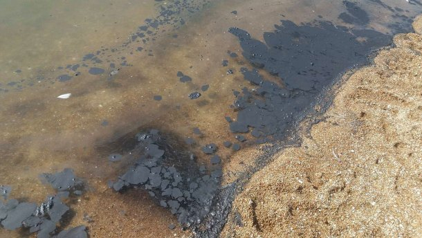 Pollution of the Sea of Azov with fuel oil