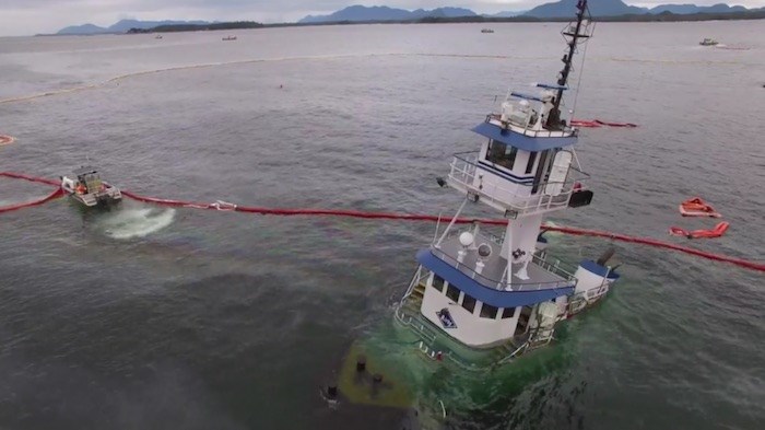 The 2016 sinking of a tugboat near Bella Bella led to the spill of 107,552 litres of diesel fuel and 2,240 litres of lubricants.