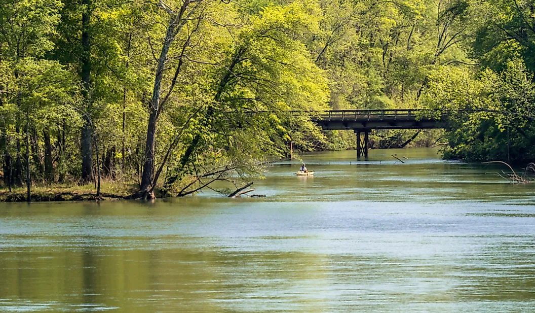 The Catawba River/Wateree River in South Carolina