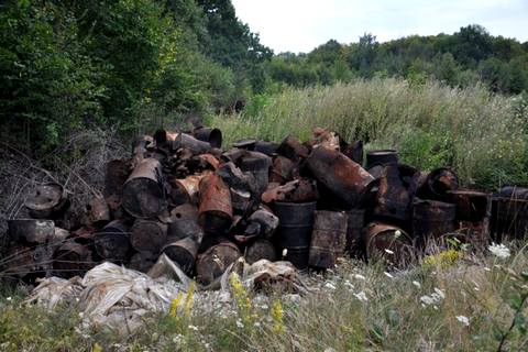 The burial ground of poisonous chemicals in Vinnytsia