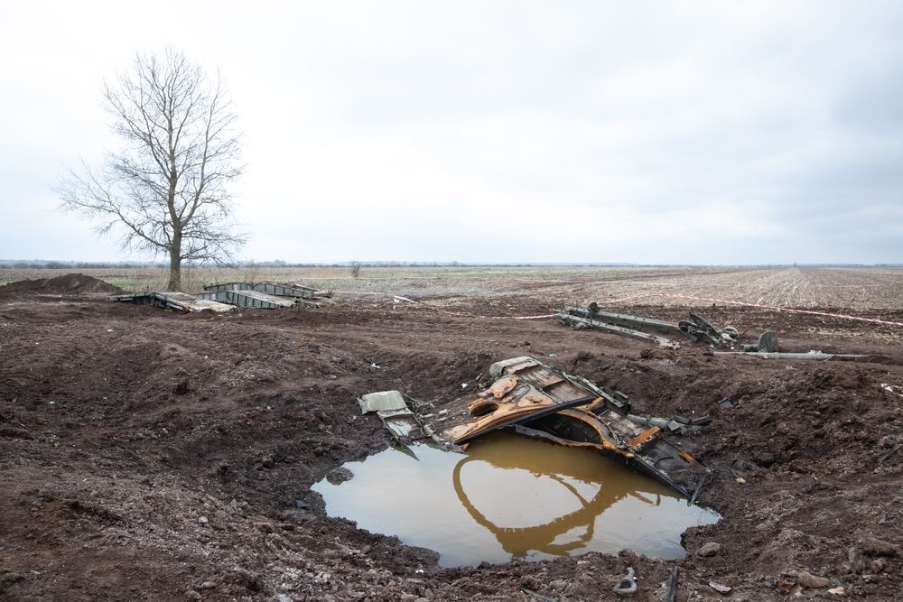Fields after shelling