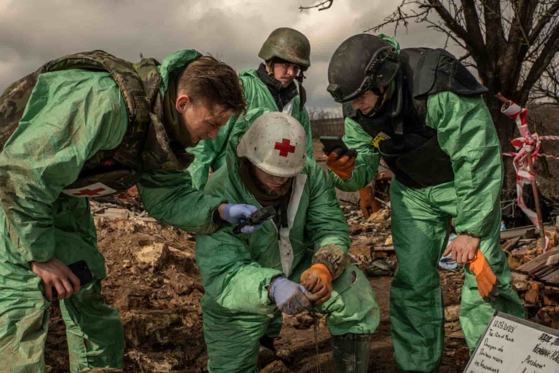 Contamination with bodies of Russian soldiers, Ukraine