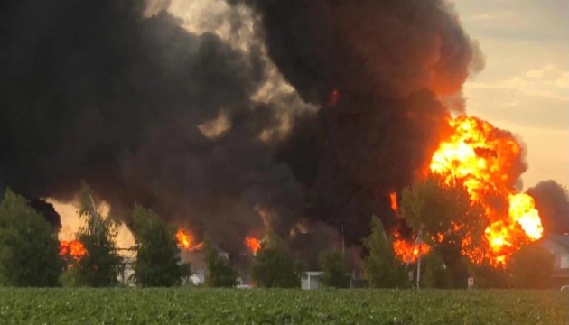 A fuel tank exploded, which was hit by rockets of the russian occupiers
