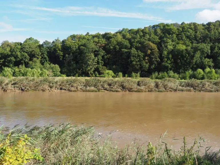 River Wye aka Afon Gwy, one of the longest Welsh rivers.