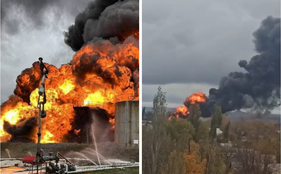 Environmental pollution from an oil storage tank fire in Shakhtarsk