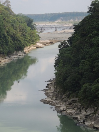 The river is almost dry after the Teesta Low Dam project