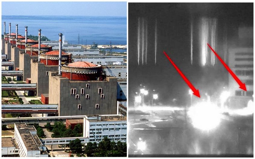 fighting in the area of the Zaporozhye nuclear power plant