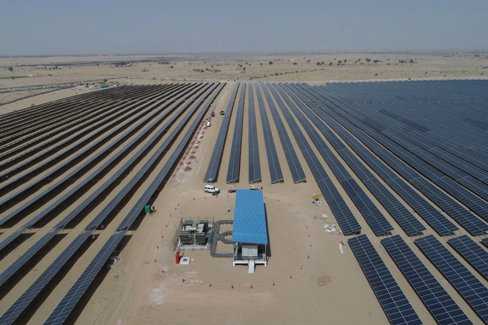 Solar power project at Bhadla, India
