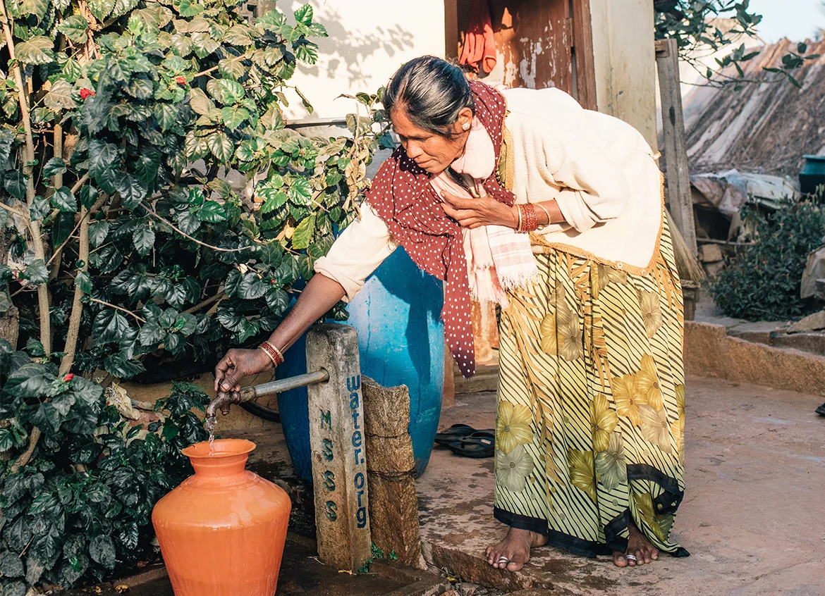 Water purification using solar and wind energy in India