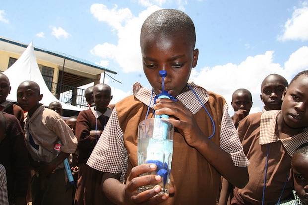 The original goal was to provide a child in Africa with a portable solution for finding drinkable water for minimal cost.