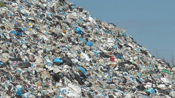 Garbage to the landfill near Poltava