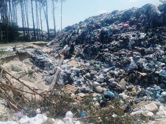 The landfill near Borodyanka, Ukraine