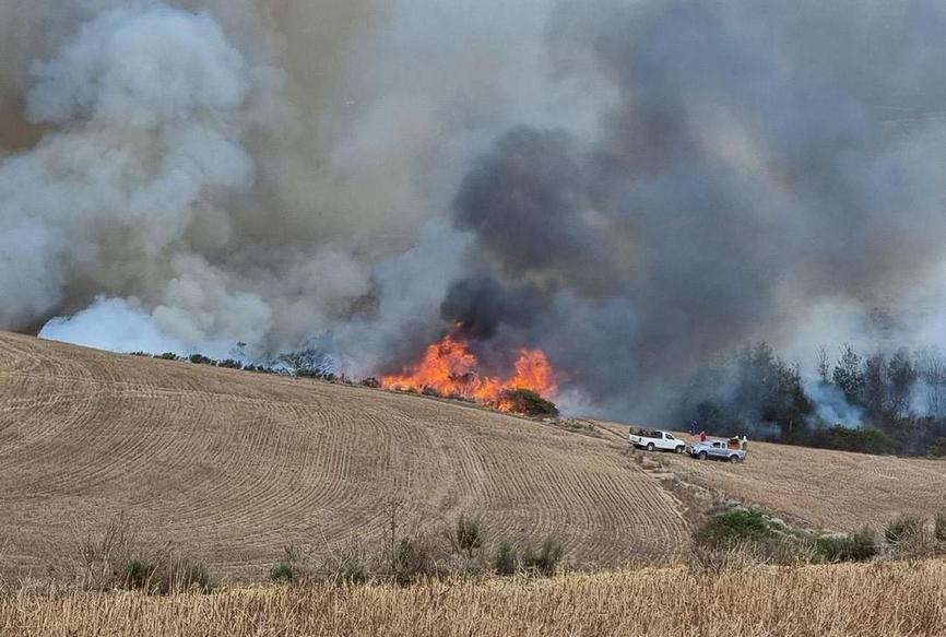 Wildland fires in South Africa often burn into agricultural lands, causing huge financial losses