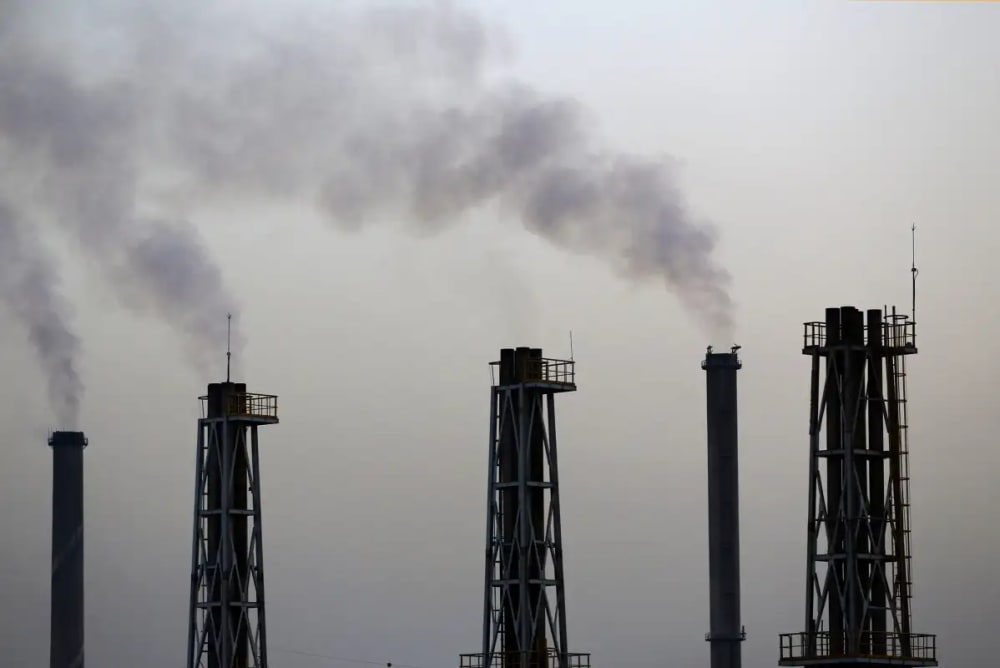 A general view taken on September 13, 2017 shows the Electric Power Station in Baghdad.
