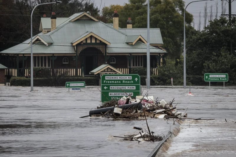 The streets of Windsor, in Sydney’s north-west, were deep underwater, 2022