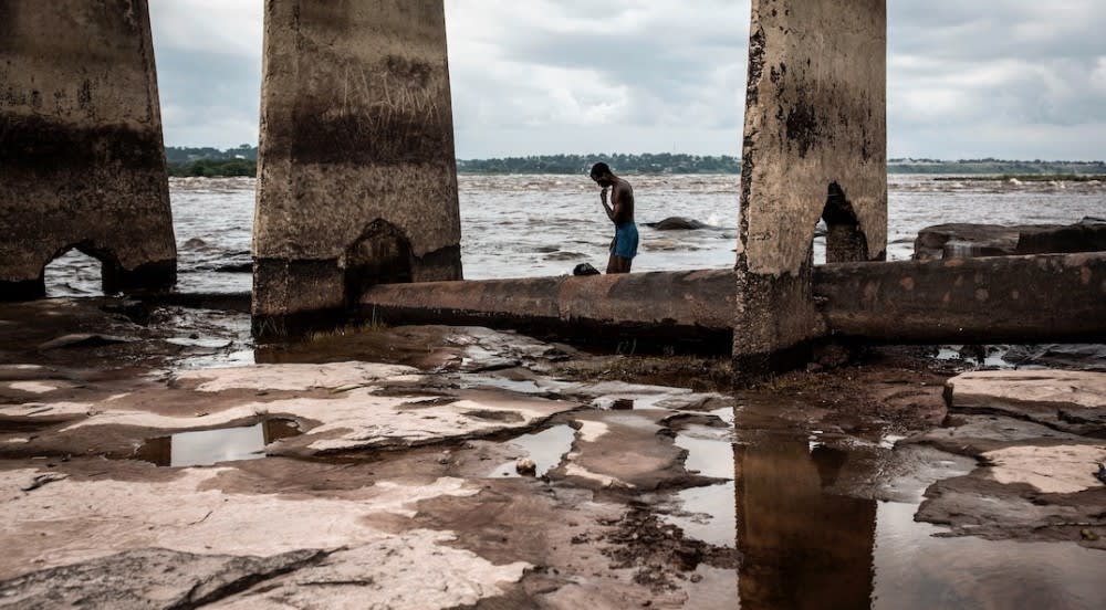 The banks of the Congo River in Kinshasa