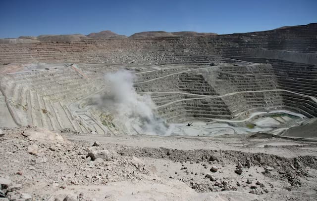 BHP Billiton's Escondida, the world's biggest copper mine, in