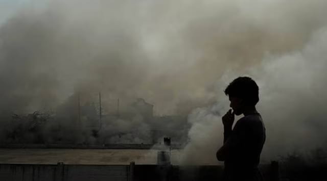 Smog in Gurugram.