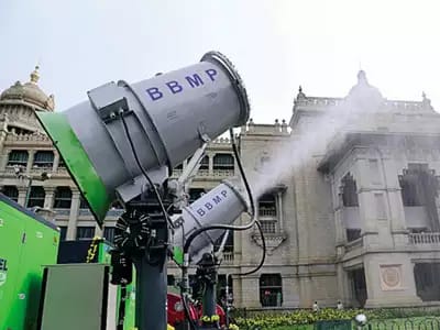 Two machines to spray disinfectants in public places and containment zones are gathering dust.