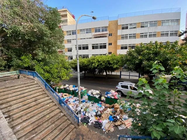 Garbage is piling up on the streets of Lebanon’s capital Beirut