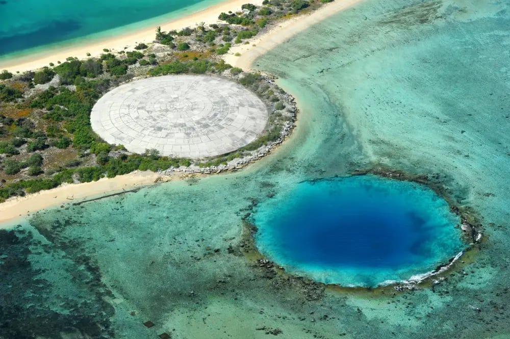 Runit Dome on the Enewetak Atoll of the Marshall Islands.