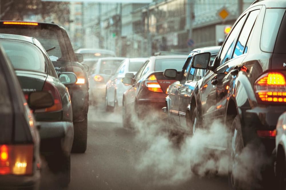 Air pollution in Nigeria is mainly caused by the transport sector.