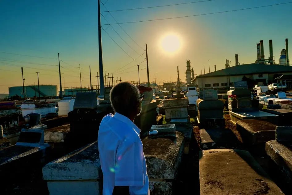 Robert Taylor in Reserve, Saint John the Baptist Parish, in Louisiana’s Cancer Alley. October 17, 2023.