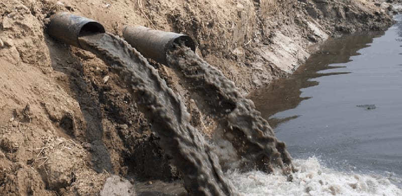 Sewage water released to Indus River