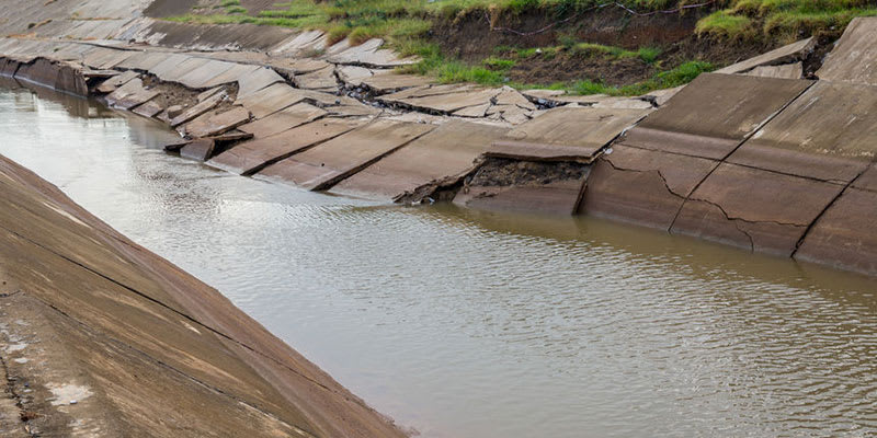 Subsidence caused by groundwater depletion carries the risk of infrastructure destruction, as well as an increased flooding.