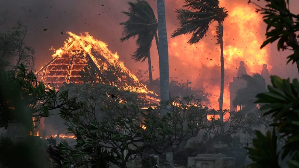 Hawaii wildfires, USA