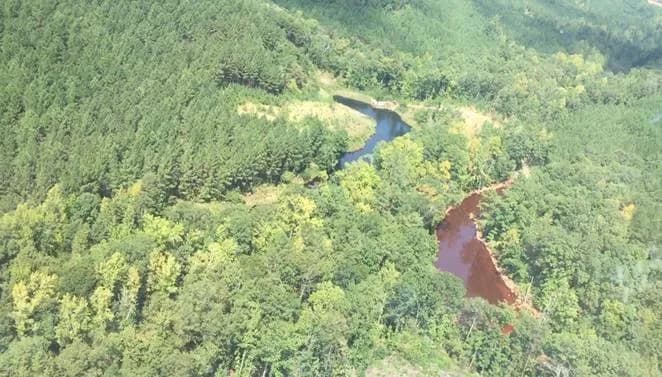 The Colonial Pipeline oil spill in North Carolina, United States