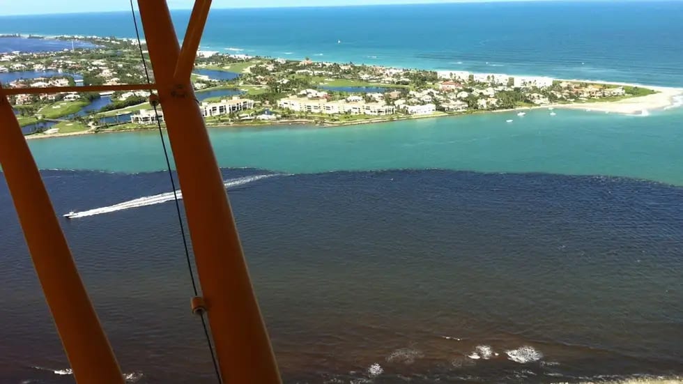 Lake Okeechobee's fertilizer-infused water turns the ocean the color of coffee causing ecological and economic calamity for South Florida’s Treasure Coast.