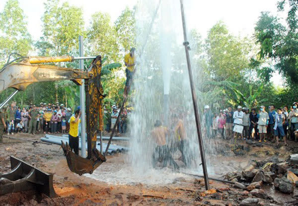HCM City annually subsides 4 cm partly due to groundwater exploitation.