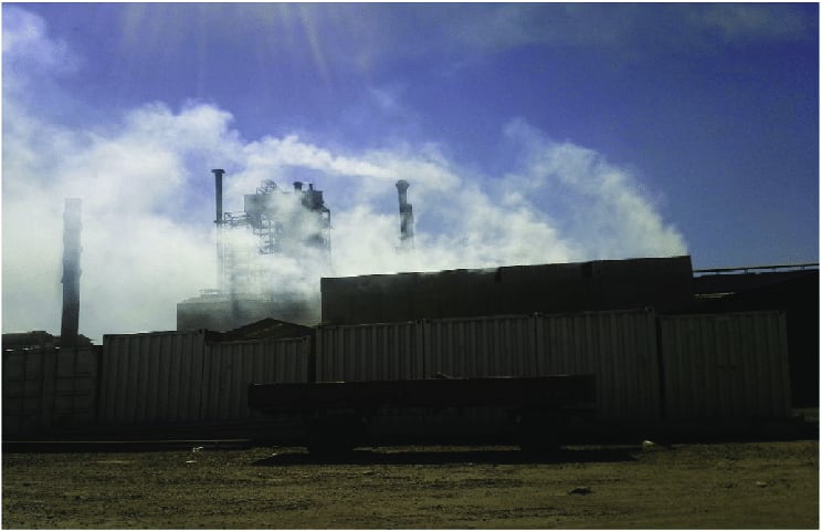 Air pollution from the Mufulira Mine