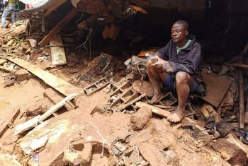 Many homes in Yaoundé were washed away in a torrent of water and mud.