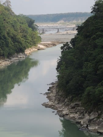 The river is almost dry after the Teesta Low Dam project