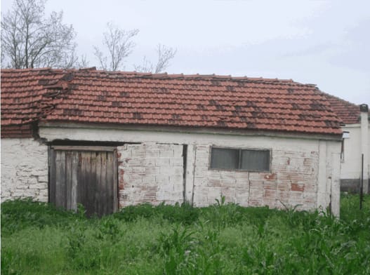 Building damaged by the surface deformations occurring at the Valtonera Village, at the West of the Amyntaio Open Pit Coal Mine, West Macedonia.