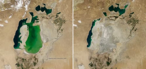 Drying up of the Aral Sea