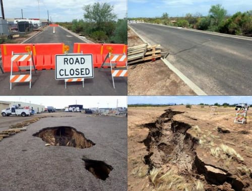 Land subsidence due to groundwater use in US