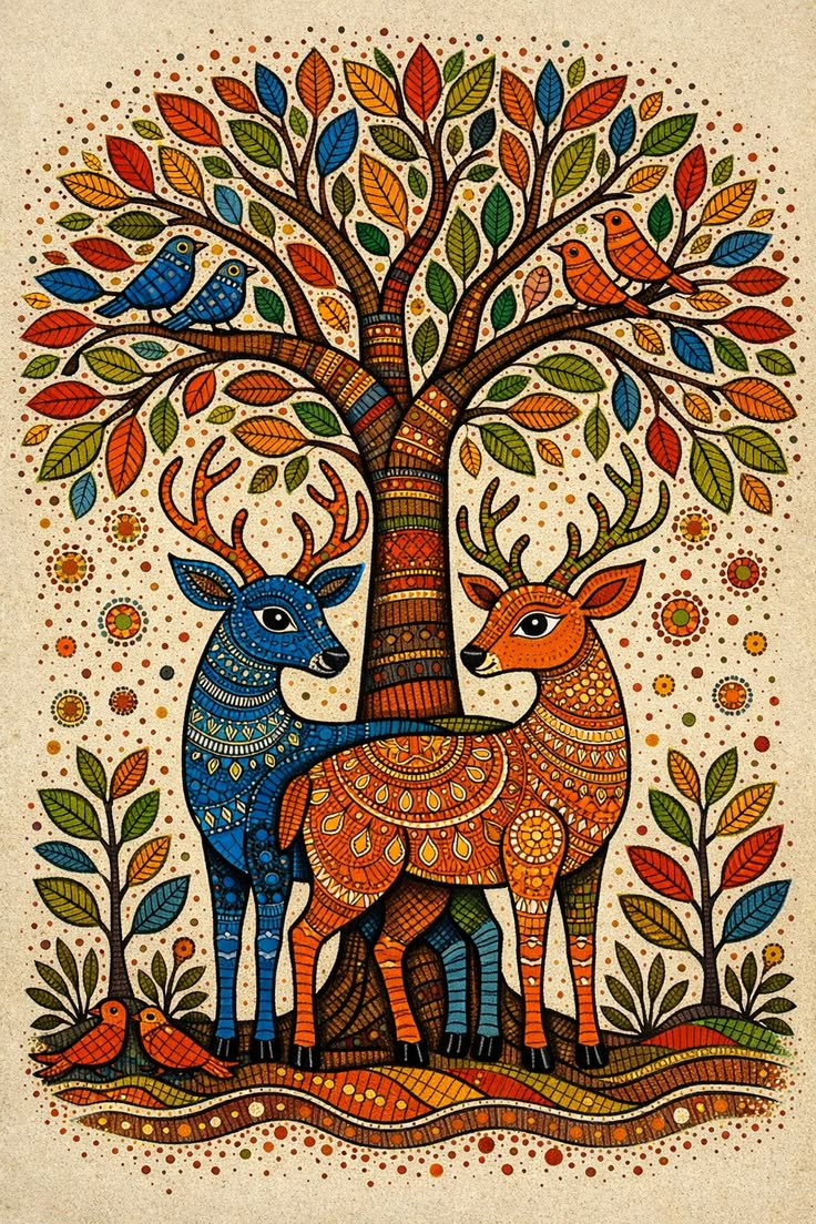 In a forest where every color told a story