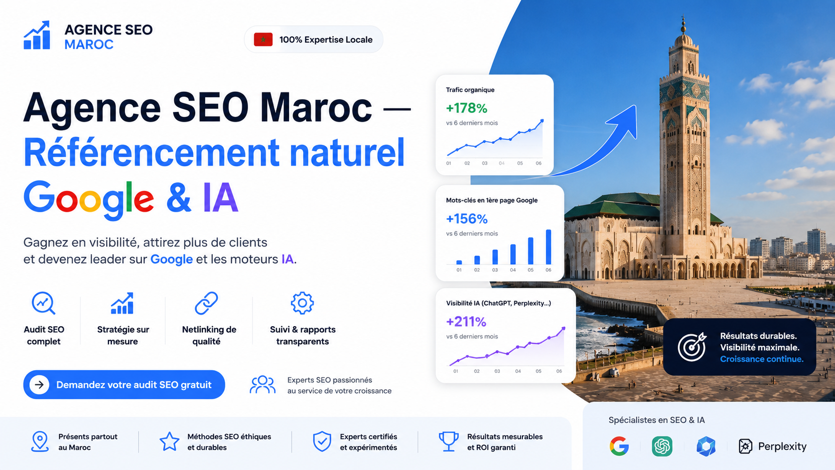 agence SEO au Maroc — référencement naturel WEB AGENCY AD