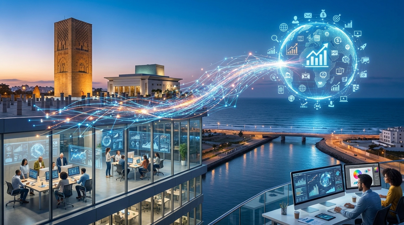 Agence marketing digital Rabat — équipe stratégie 2026
