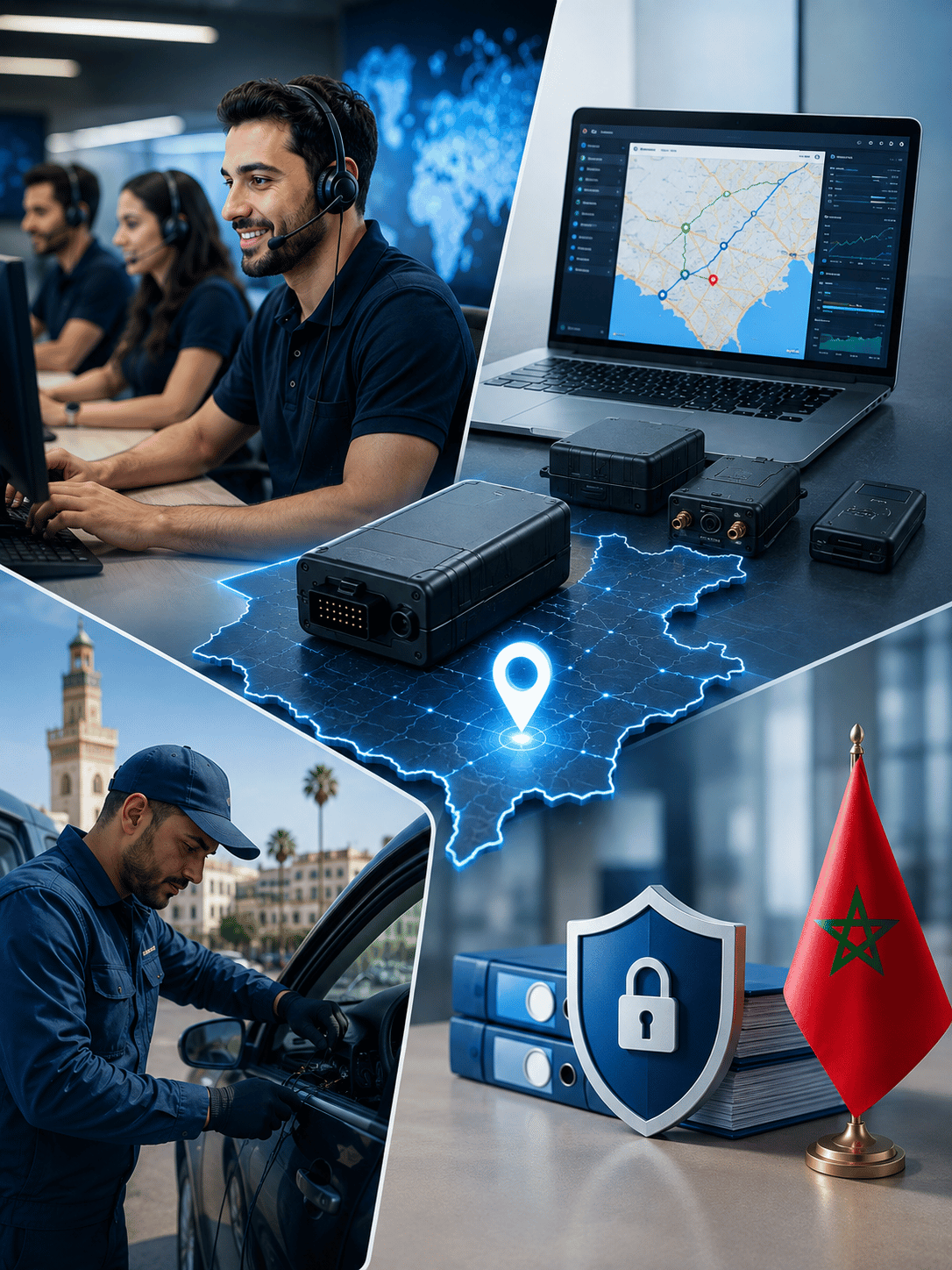 Services GPS Maroc plateforme de geolocalisation et gestion de flotte 7DAYS TECHNO