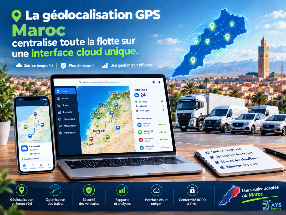 Geolocalisation GPS Maroc - suivi de flotte en temps reel sur la plateforme Navixy