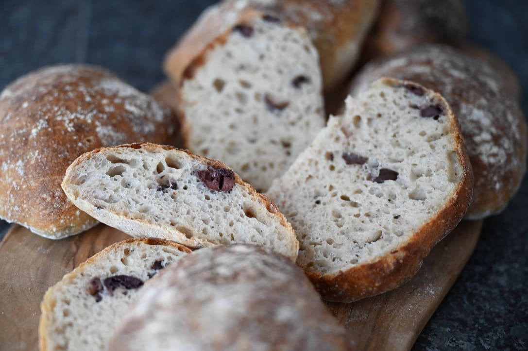 Sourdough Olives Ciabattinis
