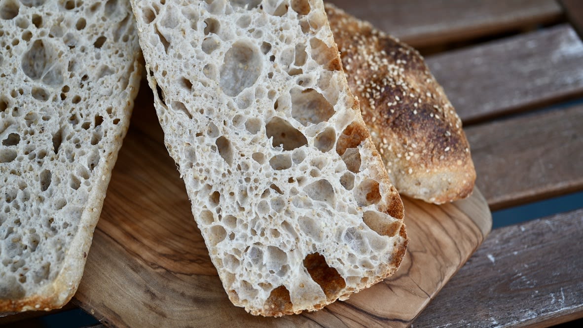 Sesame Sourdough Ciabatta