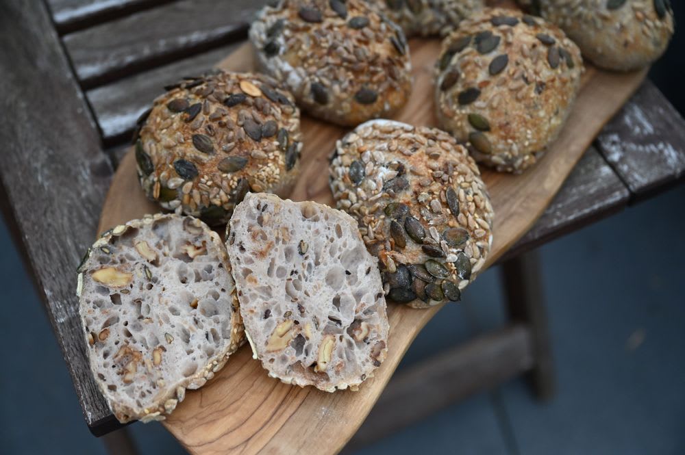 Seeded Sourdough Rolls