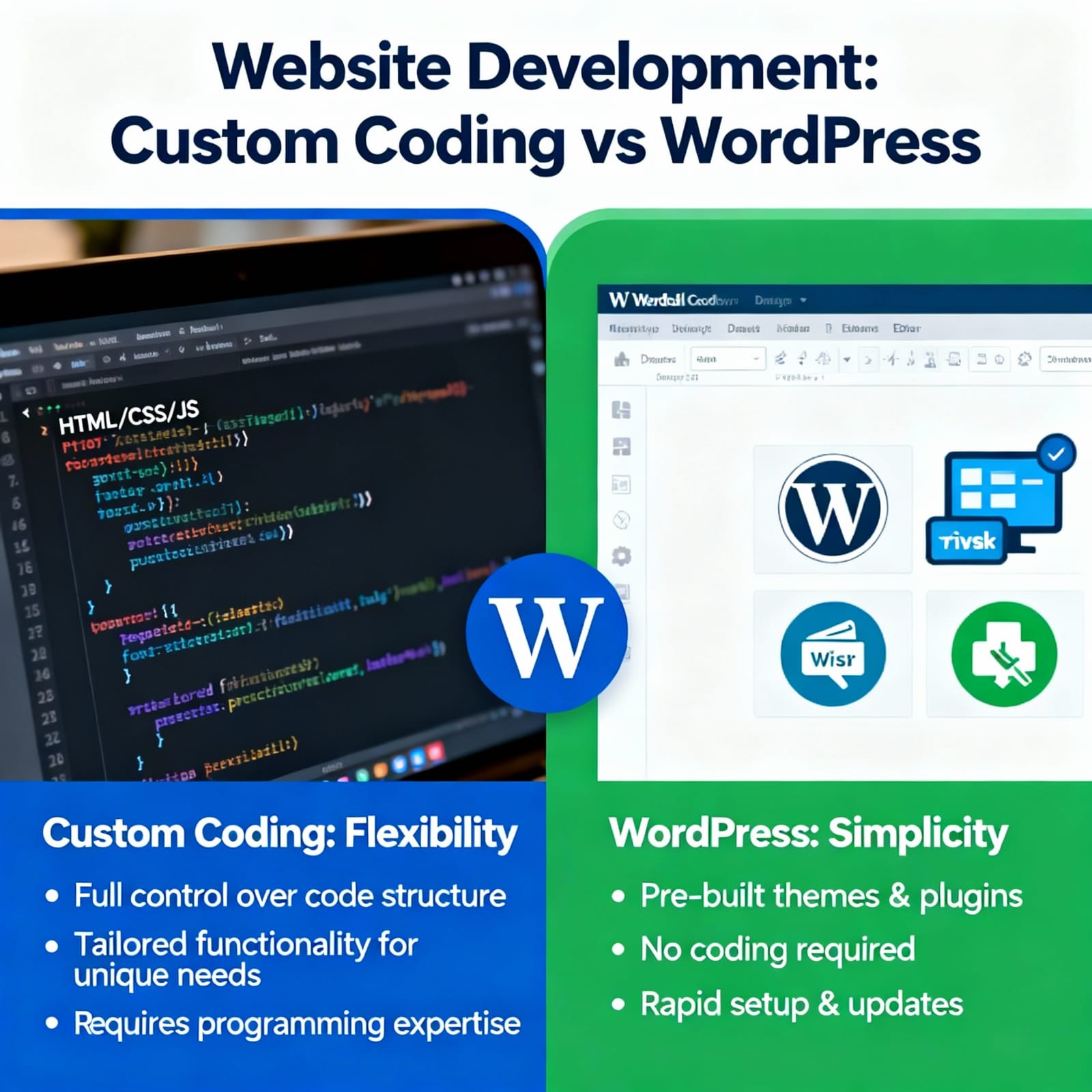 Why We Use Coding for Website Development Instead of WordPress ...